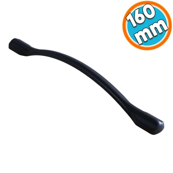 Mobilya Kulp Mutfak Dolabı Çekmece Dolap Kulpları Kapak Kulpu Kulbu Siyah Renk 160 mm Metal ürün görseli 1