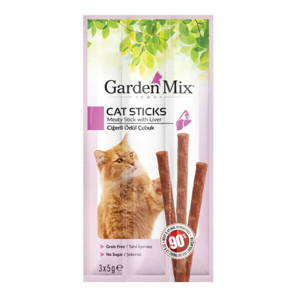 Gardenmix Kedi Ciğerli Stick Ödülü 3x5 Gr ürün görseli 1