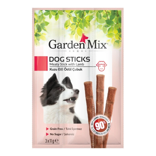 Gardenmix Köpek Kuzu Etli Stick Ödülü 3x11 Gr ürün görseli 1