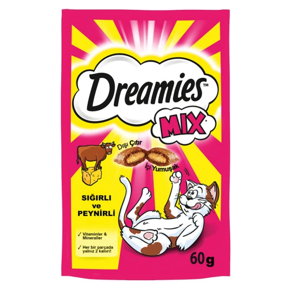 Dreamies Biftekli Peynirli Kedi Ödülü 60 Gr ürün görseli 1