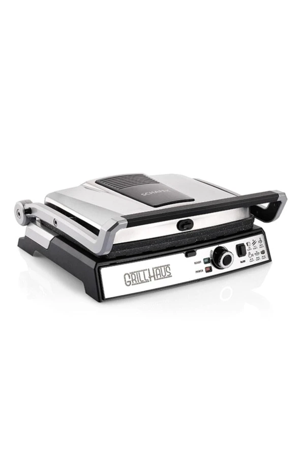 Schafer Grill Haus Granit 2000w Izgara Ve Tost Makinesi Inox ürün görseli 1