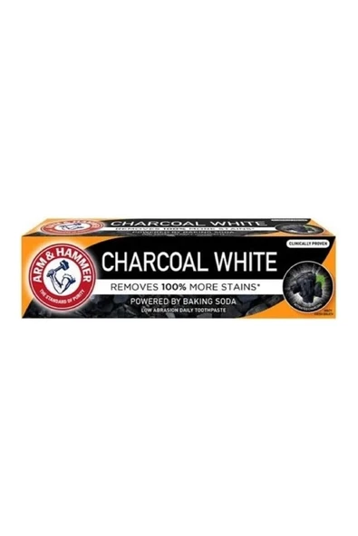 Arm & Hammer Charcoal White Beyazlatıcı Florürlü Diş Macunu 75 ml ürün görseli 1