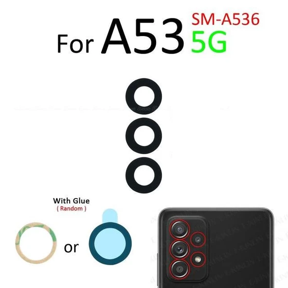 Samsung Galaxy A53 (4G) Arka Kamera Camı Lens Yapışkanlı ürün görseli 1