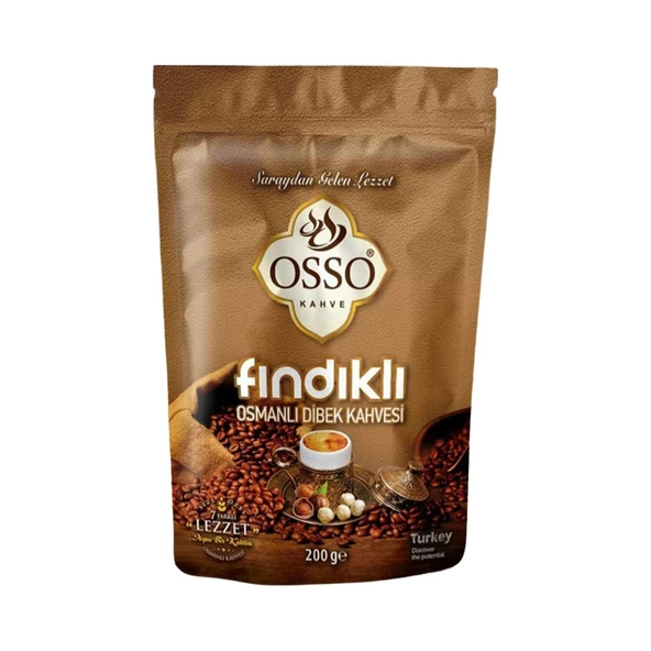 OSSO KAHVE OSSO FINDIKLI OSMANLI DİBEK KAHVESİ 2x200gr ürün görseli 1