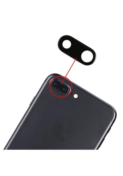 iPhone 7 PLUS Arka Kamera Camı Lens Yapışkanlı ürün görseli 1