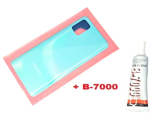 Samsung Galaxy A51 A515 Arka Pil Batarya Kapağı (B-7000) MAVİ ürün görseli 1
