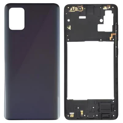 Samsung Galaxy A51  - SM-A515F FULL Kasa Arka Kapak Takım SİYAH ürün görseli 1