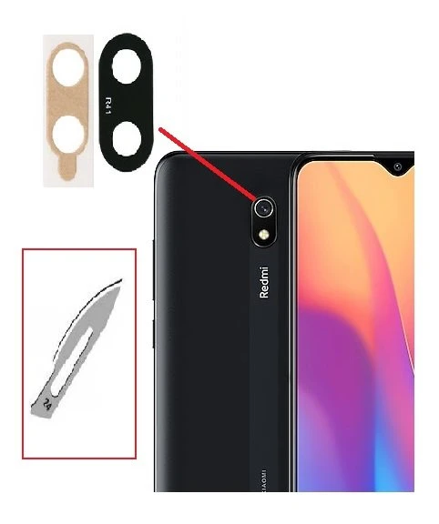 Tkgz Xiaomi Redmi 8 Arka Kamera CAM Lensi + Bistüri Ucu ürün görseli 1