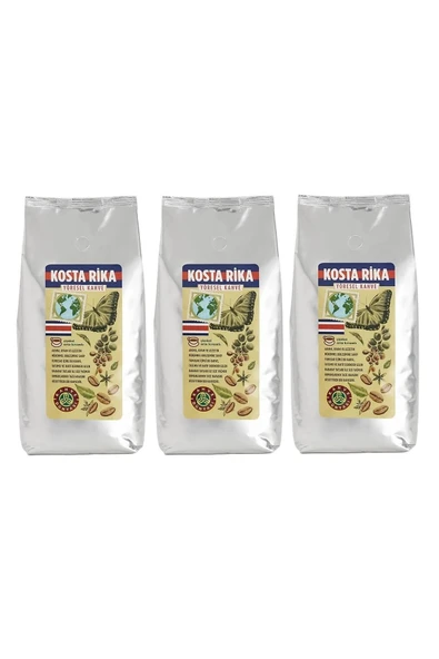 Kahve Dünyası Kosta Rika Yöresel Çekirdek Filtre Kahve 3 Adet 1kg ürün görseli 1