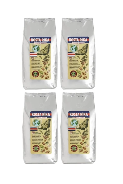 Kahve Dünyası Yöresel Kosta Rika Çekirdek Filtre Kahve 4x1000gr ürün görseli 1