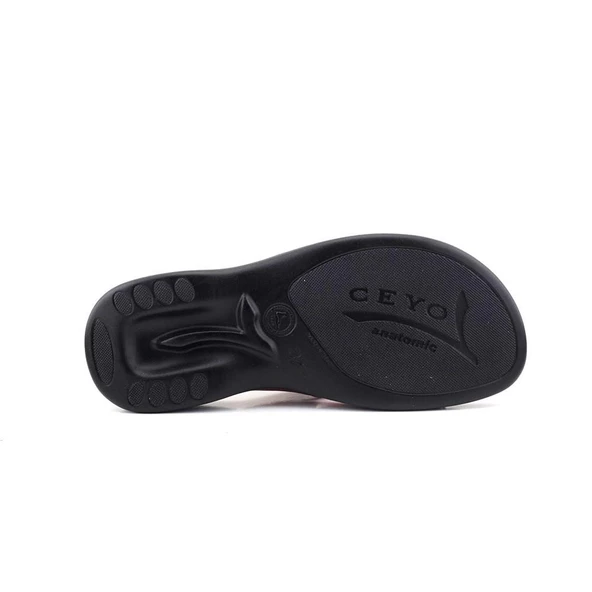 Ceyo 3400-2 Kırmızı Kadın Terlik - Resim 4