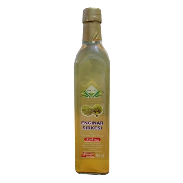 Themra Enginar Sirkesi 500 ML Saf Katkısız Doğal Fermentasyon ürün görseli 1