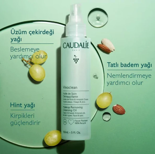 Caudalie Vinoclean Makyaj Temizleme Yağı 75 ml - Resim 4