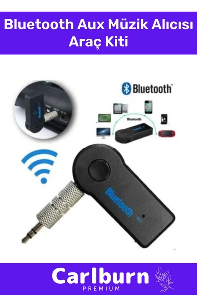 Özel Seri 4 Saat Bataryalı Şarjlı Uyku Modlu Enerji Tasaruflu Bluetooth Aux Müzik Alıcısı Araç Kiti ürün görseli 1