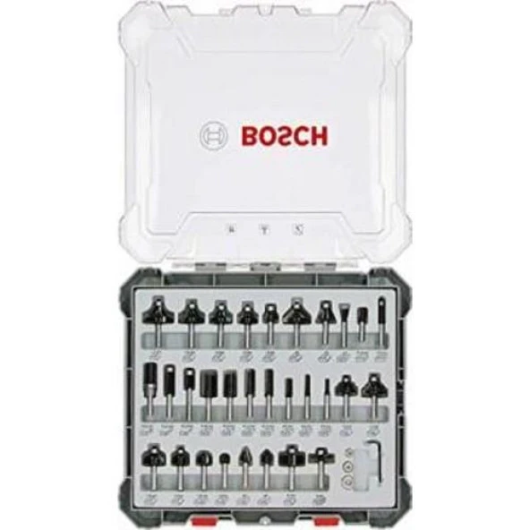 BOSCH FREZE SETİ 30 PARÇA KARIŞIK 8 mm PRO ürün görseli 1