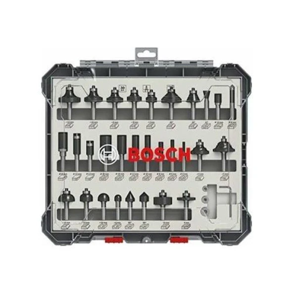 BOSCH FREZE SETİ 30 PARÇA KARIŞIK 8 mm PRO - Resim 2