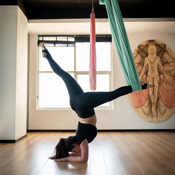 Avessa Yoga Woo Hamak Set Yeşil - Resim 3