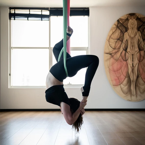 Avessa Yoga Woo Hamak Set Yeşil - Resim 4