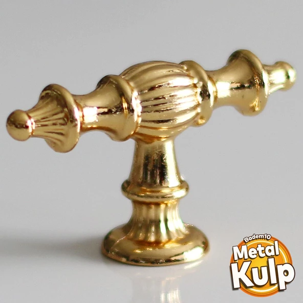 Şehzade Gold Kulp Altın Düğme Mobilya Mutfak Dolabı Çekmece Dolap Kulpları Kapak Kulpu Kulbu ürün görseli 1