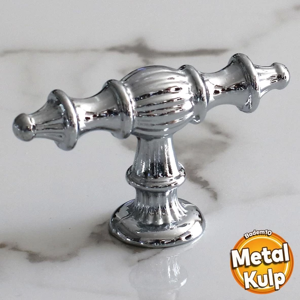 Şehzade Krom Kulp Renk Düğme Mobilya Mutfak Çekmece Dolabı Dolap Kulpları Kapak Kulpu Kulbu Tek Vida ürün görseli 1