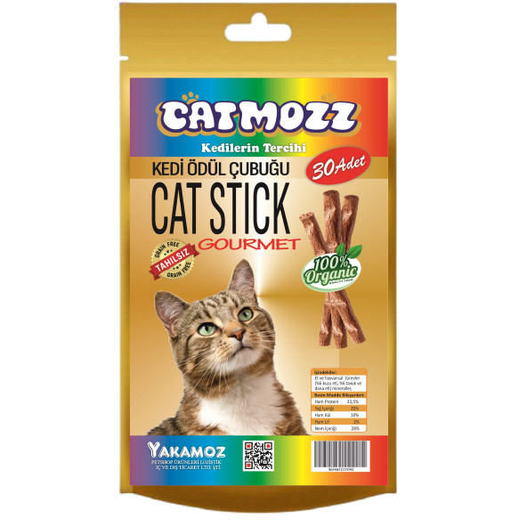 CatMozz Stick  Kediler İçin Gourmet Karışık Ödül Çubuğu 30'lu Paket ürün görseli 1