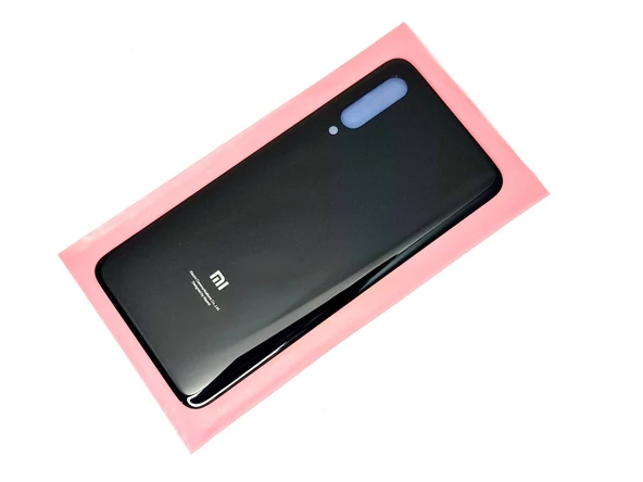 Xiaomi Mi 9 Arka Kapak Batarya Pil Kapağı (CAM) SİYAH ürün görseli 1
