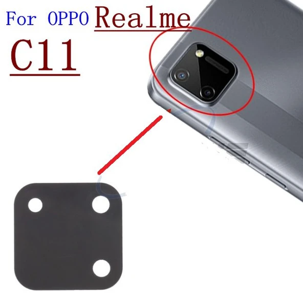 Oppo Realme C11 Arka Kamera Camı Lens Yapışkanlı ürün görseli 1