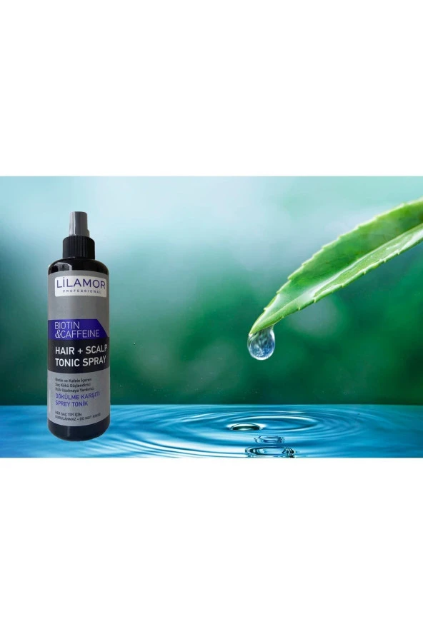 Lilamor Biotin & kafein Dökülme Karşıtı Tonik Sprey 250 ml gri ürün görseli 1