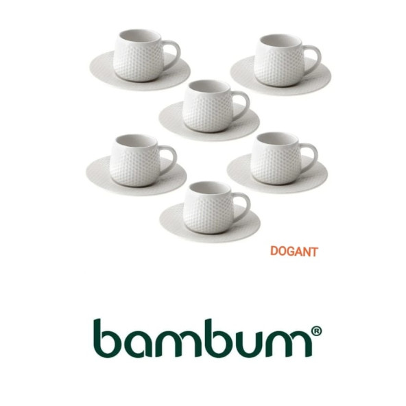 Dogant Bambum  Lara - 6 Kişilik Kahve Fincan Takımı Golf B4930 ürün görseli 1
