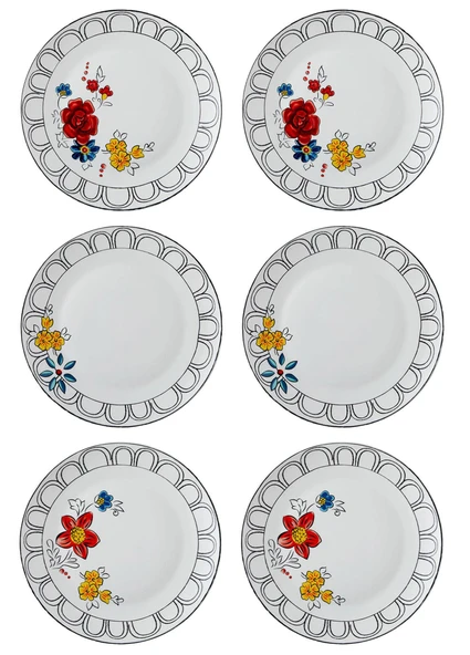 The Mia Fiore Servis Tabağı 6 Kişilik - Resim 5