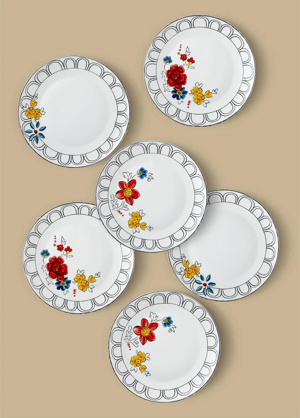 The Mia Fiore Servis Tabağı 6 Kişilik - Resim 3