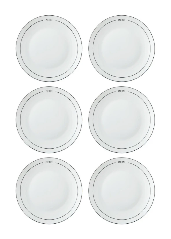 The Mia Round Pasta Tabağı 6 Kişilik ürün görseli 1