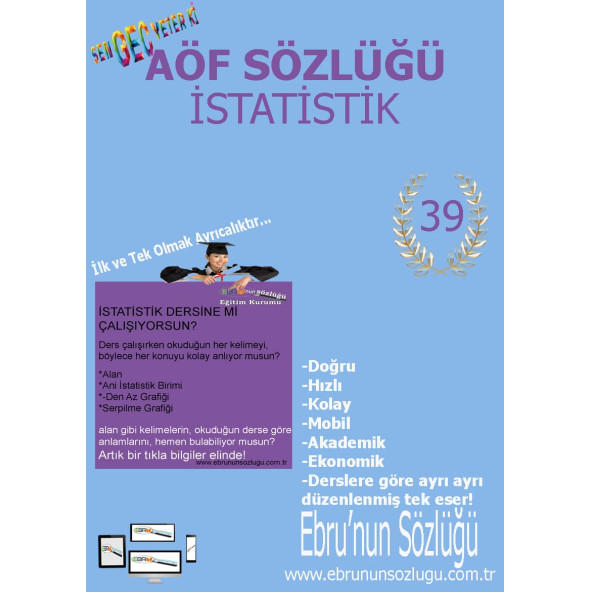 AÖF İİBF Ebrunun Sözlüğü İstatistik E- Sözlük ürün görseli 1