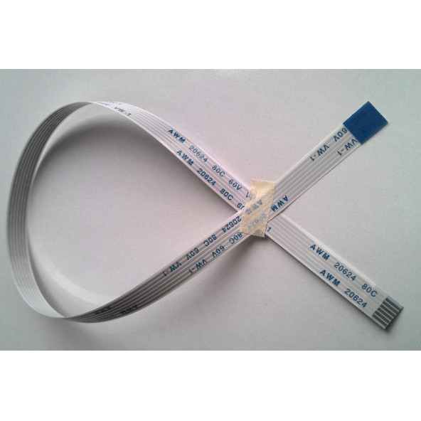 Awm 20624 80C 60V Vw-1 Flex Şerit Kablo 6 Pin 30Cm 6-1-30B ürün görseli 1