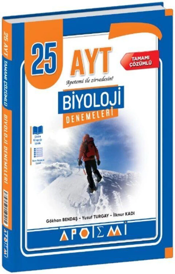 AYT Biyoloji 25 li Deneme Apotemi Yayınları ürün görseli 1