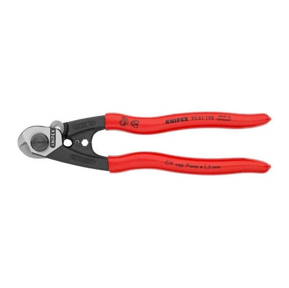 Knipex 9561190 Çelik Tel Kesme Pensi 190mm ürün görseli 1