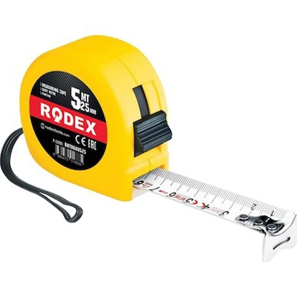 Rodex Rht0680525  5m*25mm  Şerit Metre 12pcs/box (120) (mtp525) ürün görseli 1