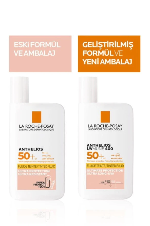 La Roche Posay Anthelios Uvmune Fluid Renkli Güneş Kremi Spf50+ 50 Ml ürün görseli 1