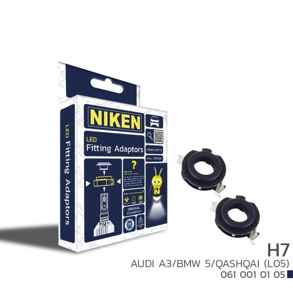 Niken Led Far Montaj Adaptörü H7 Audi A3/Bmw 5/Qashqai ürün görseli 1
