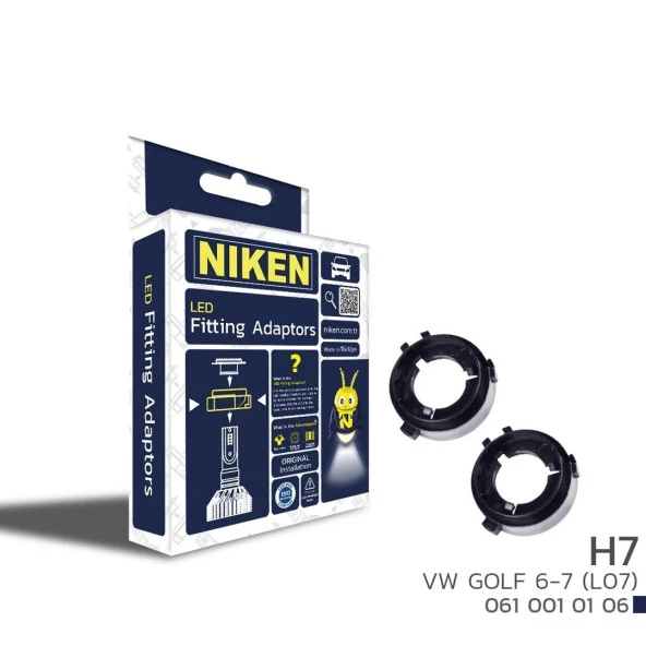 Niken Led Far Montaj Adaptörü H7 VW Golf 6-7 ürün görseli 1