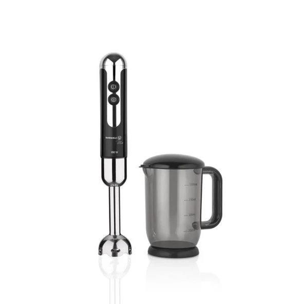 KORKMAZ MİA DUO BLENDER SET SİYAH/KROM ürün görseli 1