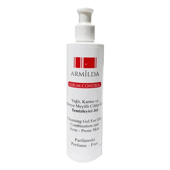 Armilda Sebum Control Yağlı, Karma ve Akneye Meyilli Ciltler İçin Temizleyici Jel 200 ml ürün görseli 1