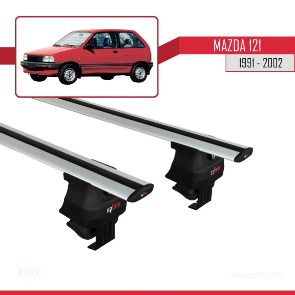 Mazda 121 1991-2002 Arası ile uyumlu ACE-4 Ara Atkı Tavan Barı GRİ ürün görseli 1
