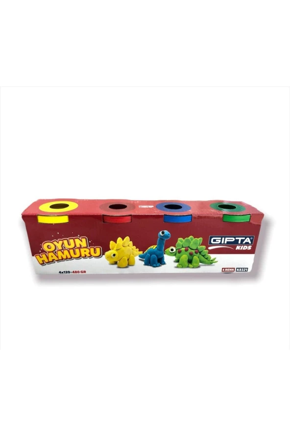 Gıpta Oyun Hamuru 4 Renk 4 X120 Gr ürün görseli 1