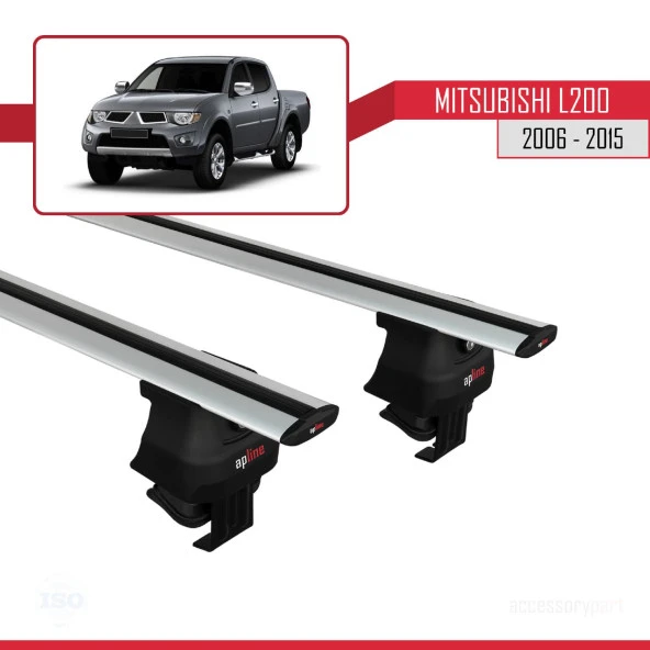 Mitsubishi L200 / Triton IV 2006-2015 Arası ile uyumlu ACE-4 Ara Atkı Tavan Barı GRİ ürün görseli 1