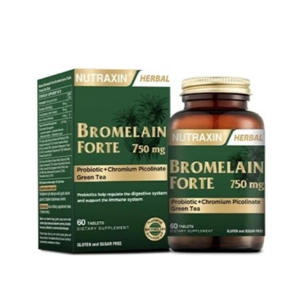 Nutraxin Bromelain Forte 60 Tablet ürün görseli 1