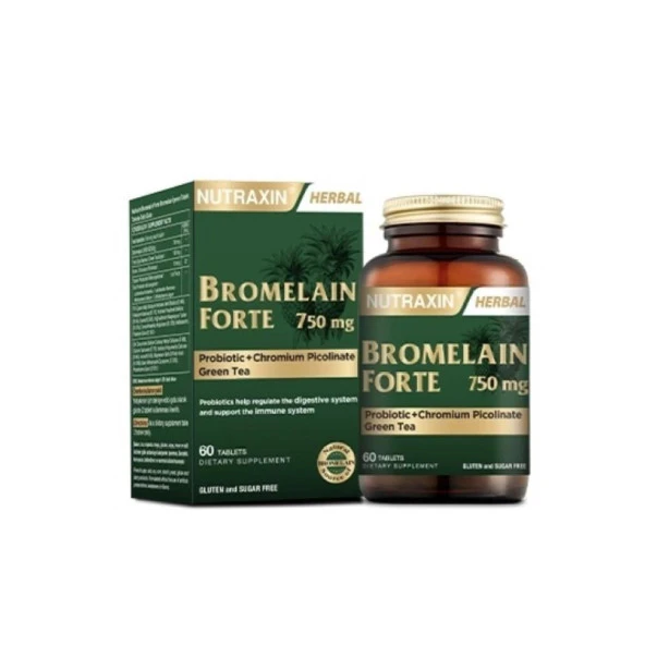 Nutraxin Bromelain Forte 750 mg 60 Tablet ürün görseli 1