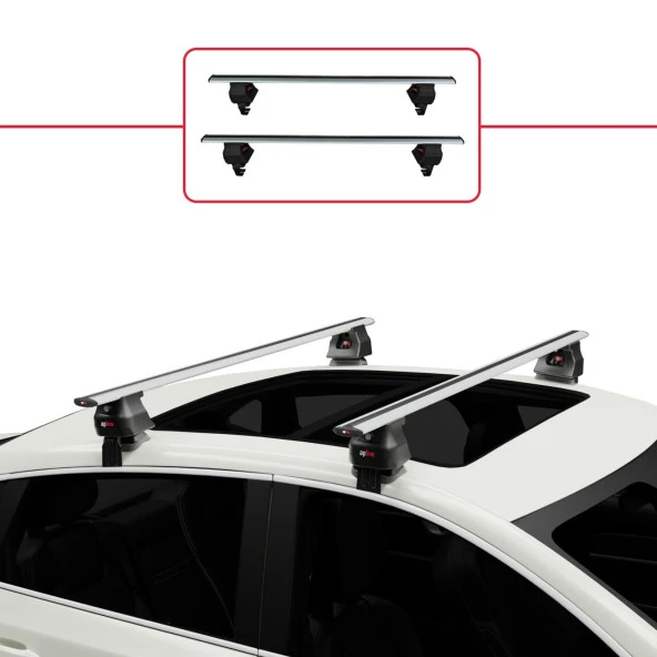Toyota Urban Cruiser 2008-2014 Arası ile uyumlu ACE-4 Ara Atkı Tavan Barı GRİ ürün görseli 1