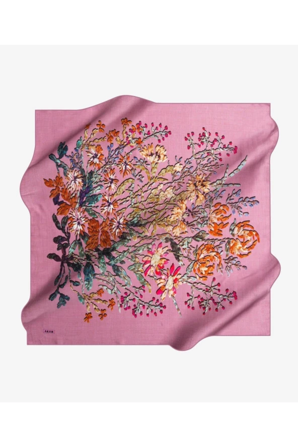 Aker 90x90 Kadın Desenli Eşarp 7785757-391 ürün görseli 1