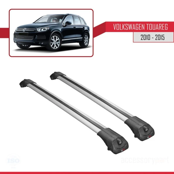 Volkswagen Touareg 2010-2015 Arası ile uyumlu ACE-1 Ara Atkı Tavan Barı GRİ ürün görseli 1